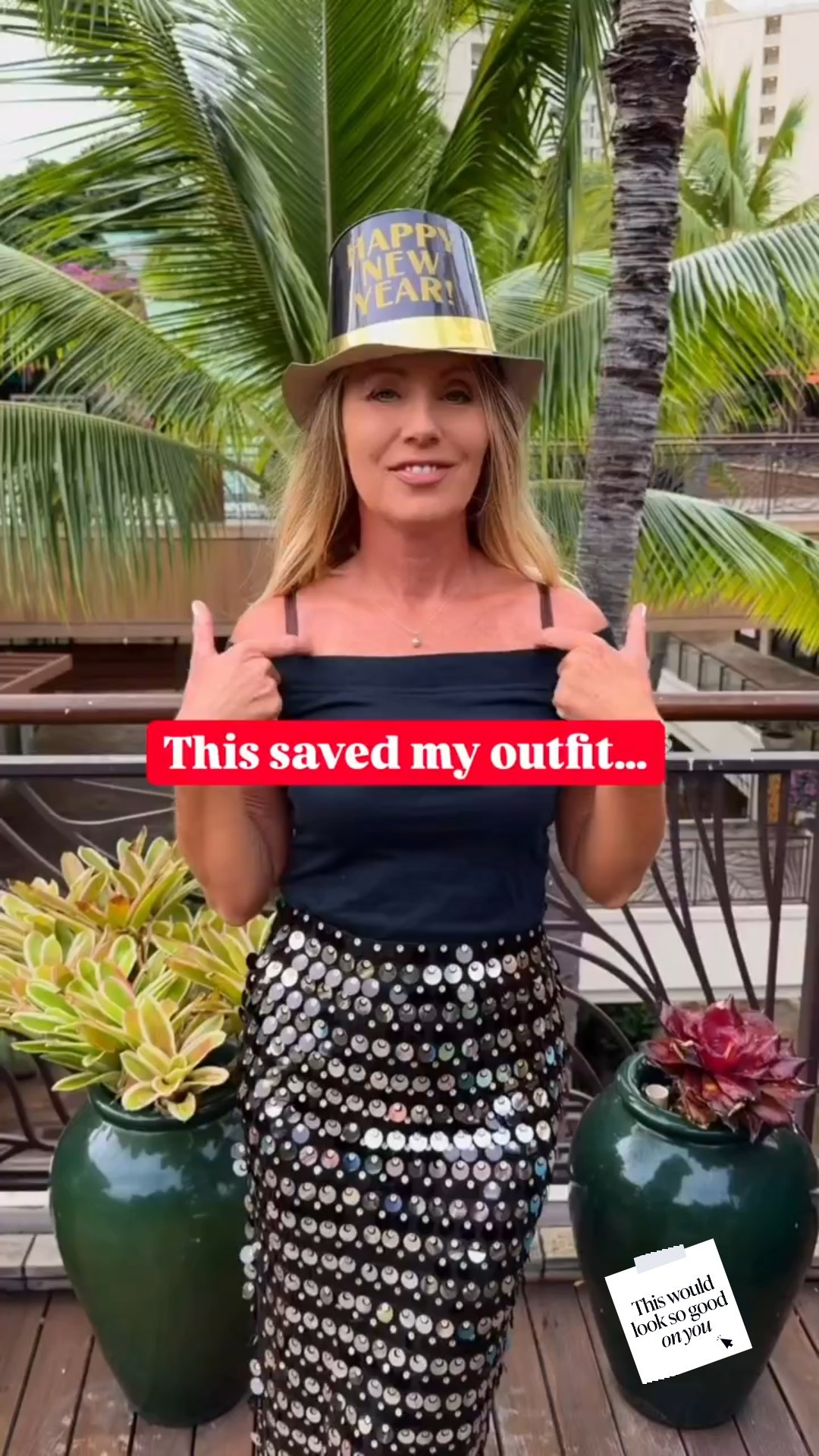 This bra hack saved my look 👀? An easy bra hack for off-shoulder tops when you don’t want your straps showing. Place a hair tie on the strap to create a small loop, slip your arm through it, and position the strap where you want on your arm. The hair tie helps keep it securely in place. What do you think?

#brahack #diyfashion #fashionhacks

#LTKU #LTKHoliday #LTKootd