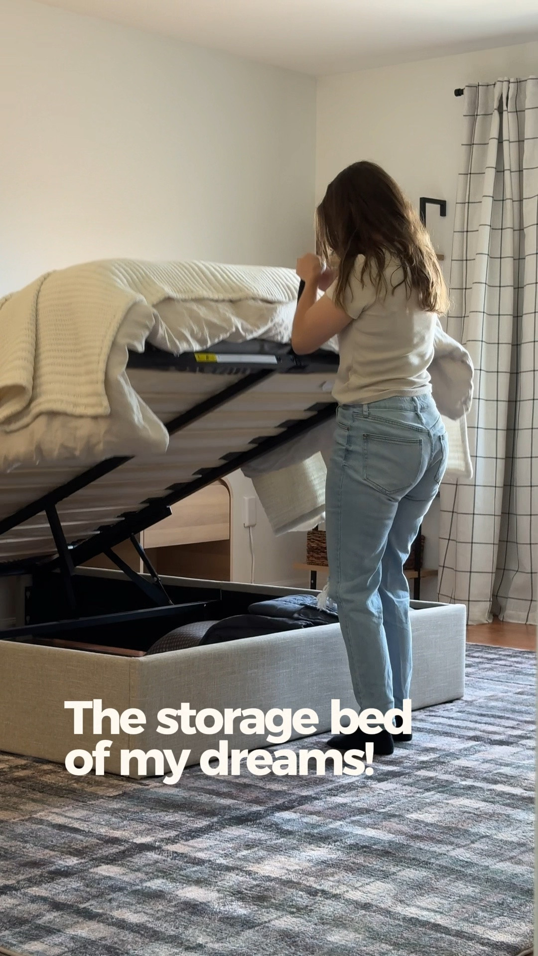 Storage bed, kids bedroom, kids bedding, teen bedroom, boy bedroom, girl bedroom, toddler bedroom, primary bedroom, upholstered bed frame

#LTKHome
