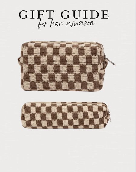 Amazon gifts for her, gift ideas for her, checkered bag, makeup bag, amazon finds, amazon fashion, trending amazon finds, trendy gifts, gift guide for her, gifts for teens, gifts for mom

#LTKGiftGuide #LTKHoliday #LTKunder50