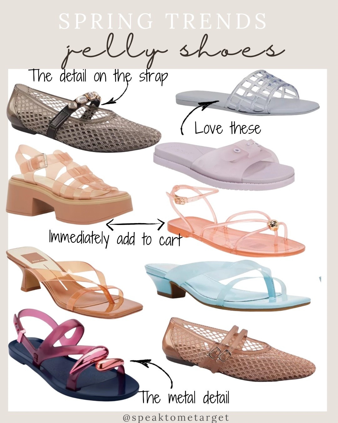 Spring trends- new jelly shoe styles

#LTKootd #LTKOver40 #LTKPetite
