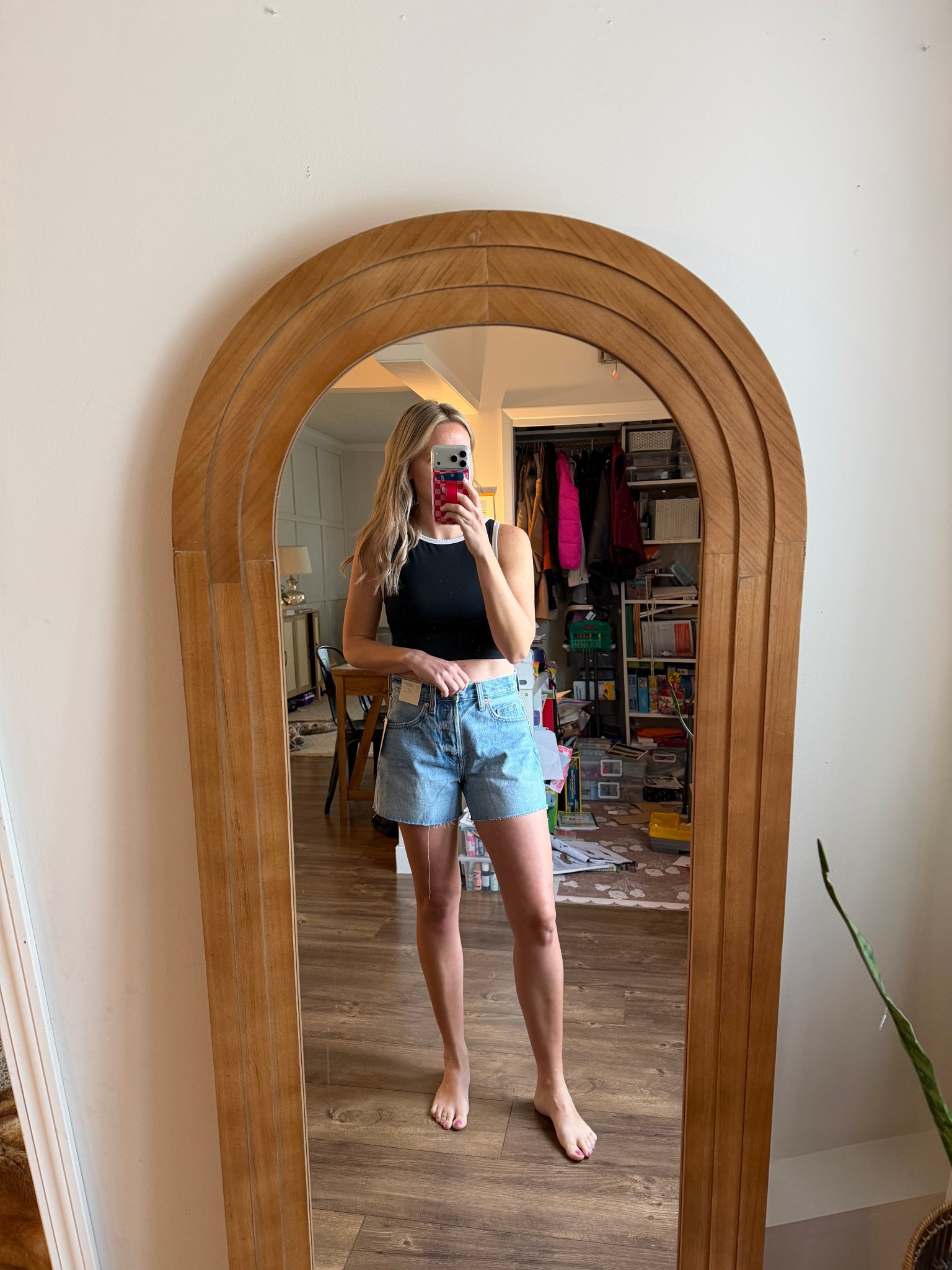 Love the fit and length (4” inseam) but I’d size down one  

#LTKSpringSale