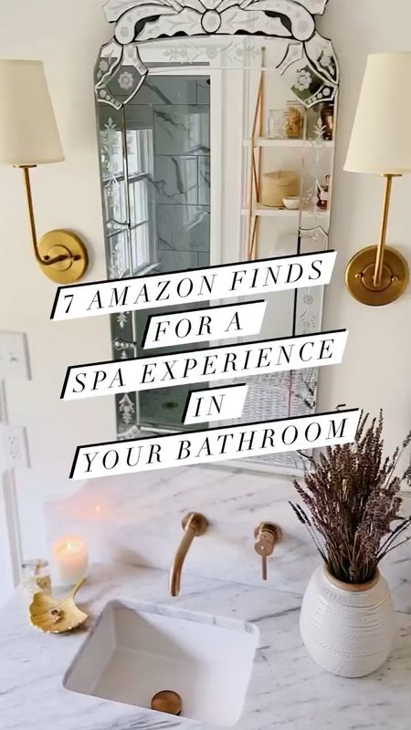 Spa experience with everything you can get from Amazon! 

Bathroom decor, bathroom hardware, shower, soap dispenser, shampoo

#LTKVideo