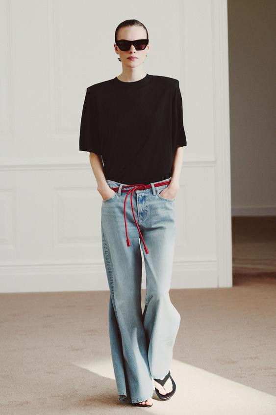 100% LEATHER CORD BELT | Zara US