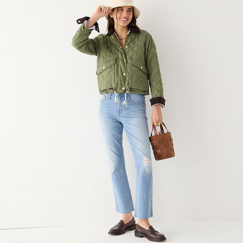 10" demi-boot crop jean in Windsurf wash | J. Crew US