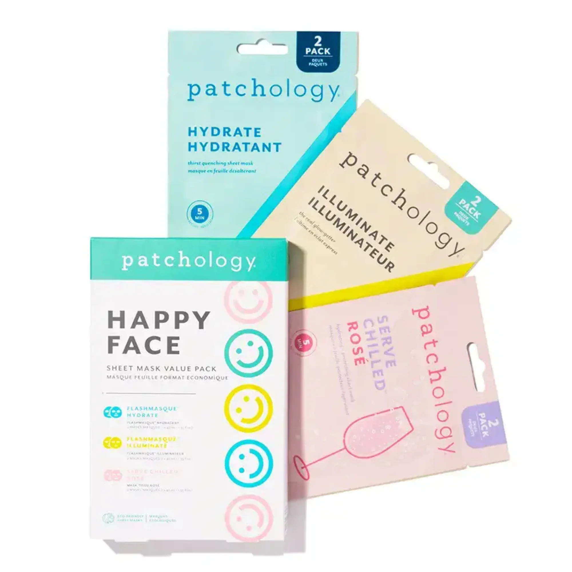 Patchology Happy Face Mask Kit (6 piece) #10089209 | Smallflower
