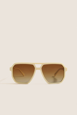 Courtside Ivory Polarized Cameron Sunglasses | Tuckernuck (US)