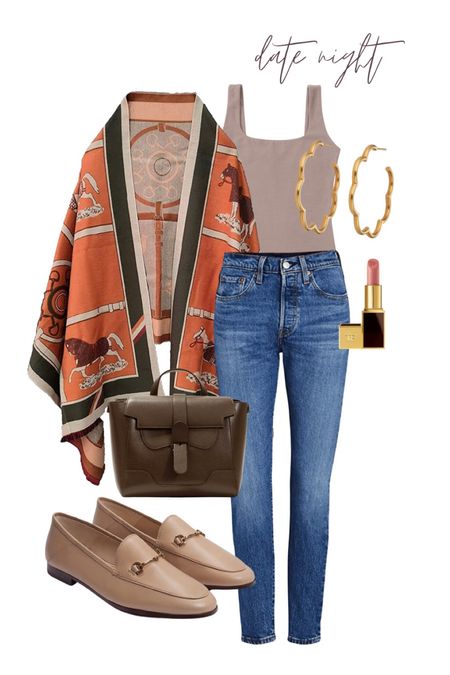 Date Night outfit idea! Amazon Shaw. Abercrombie body suit. Womens jeans. Sam Edelman loafers. 

#LTKshoecrush #LTKunder100 #LTKstyletip
