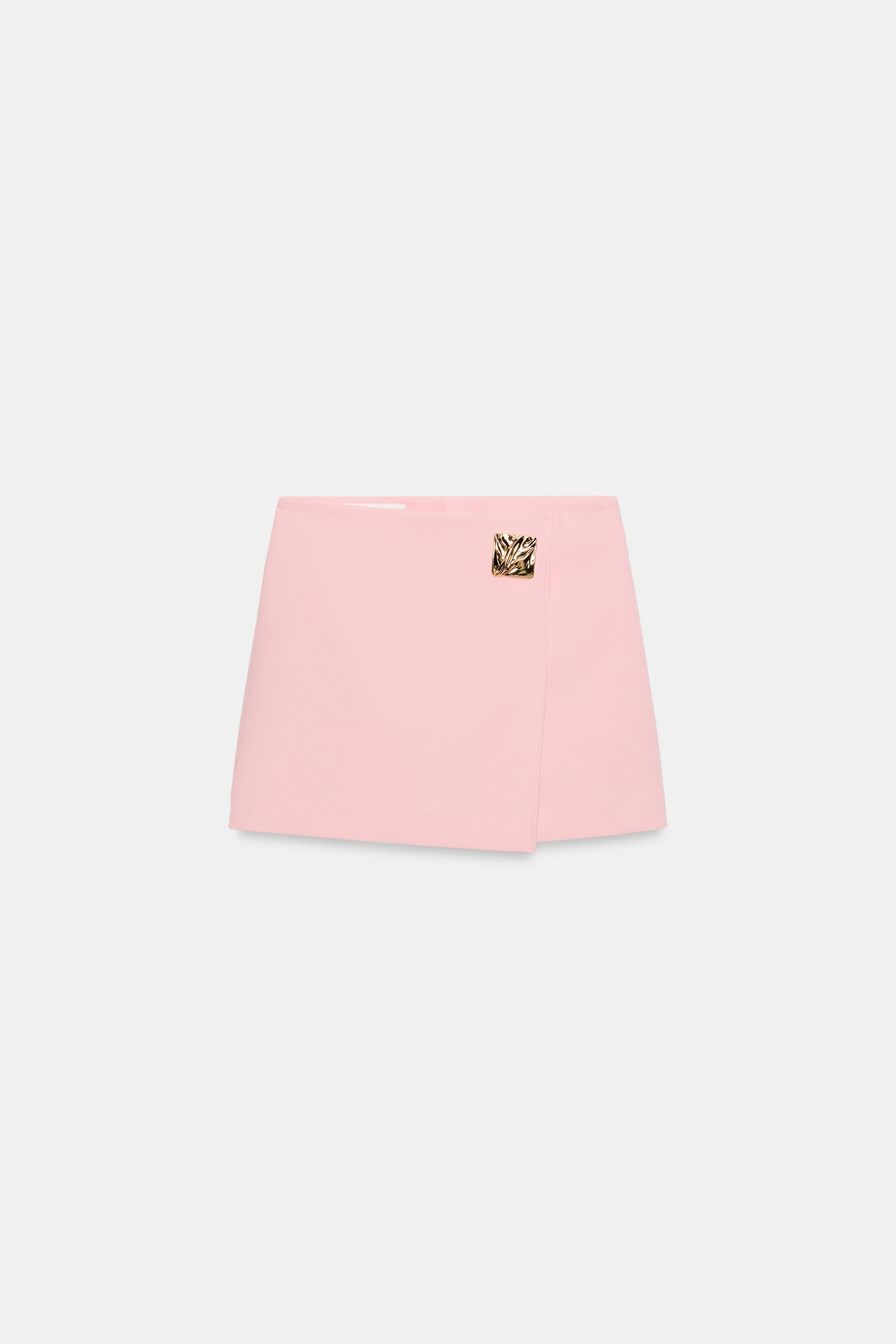 ASYMMETRIC APPLIQU\u00c9 SKORT | Zara UK