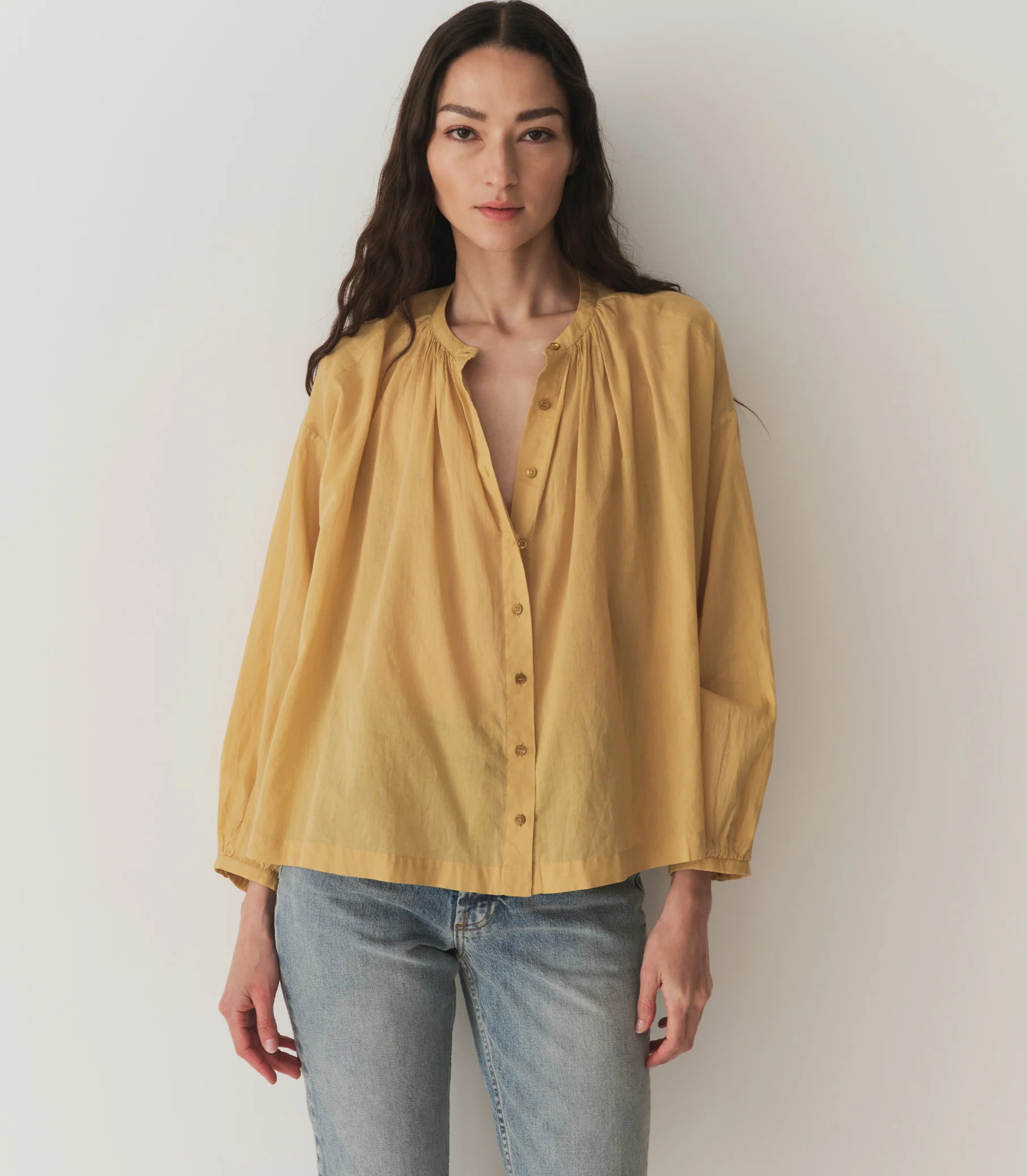The Jane Blouse - Palomino | DÔEN | DOEN