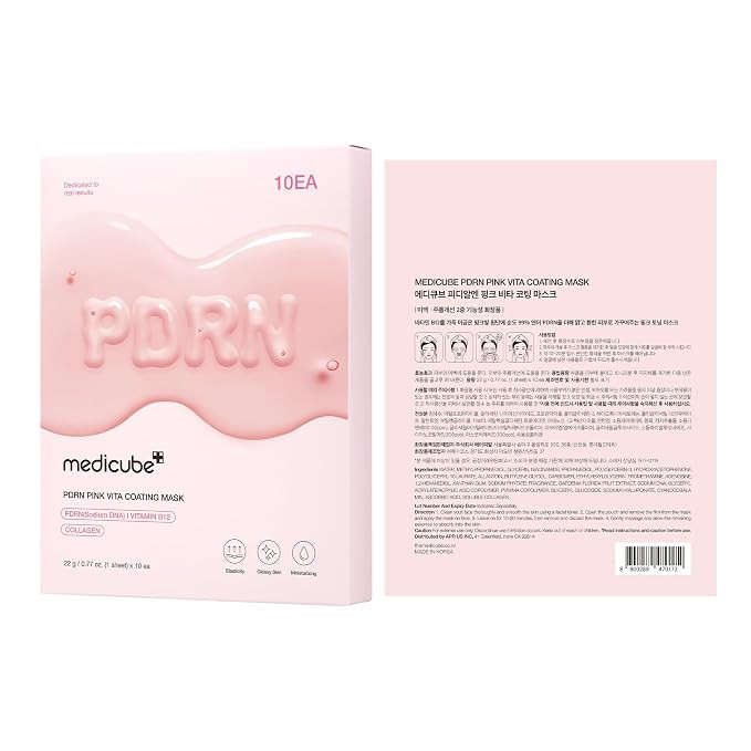 medicube Salmon DNA PDRN Pink Vita Coating Sheet Mask 10EA - Korean sheet mask for glass skin - L... | Amazon (US)