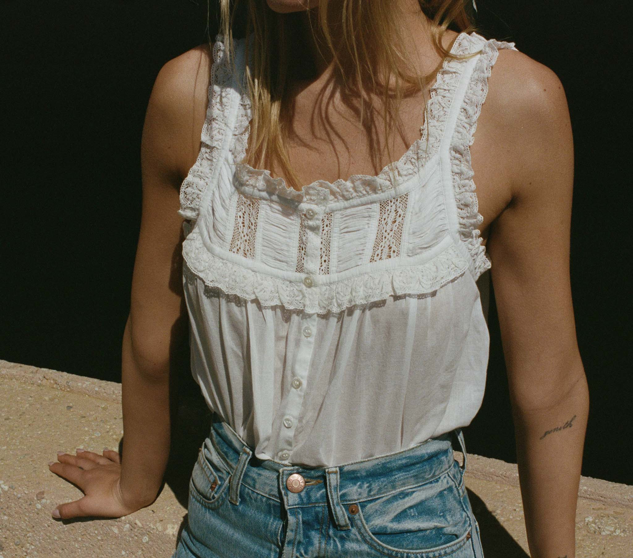 Fidella Top - Salt | DÔEN | DOEN