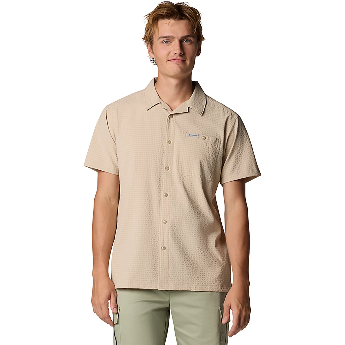 Columbia Sportswear Men's Utilizer™ Short Sleeve Camp Button Down Shirt | Academy Sports + Outdoors