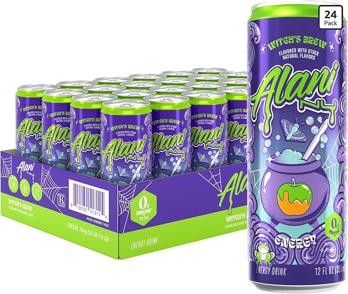 Alani Nu WITCH'S BREW Sugar Free, Low Calorie Energy Drinks, 200mg Caffeine, Antioxidants, Biotin... | Amazon (US)