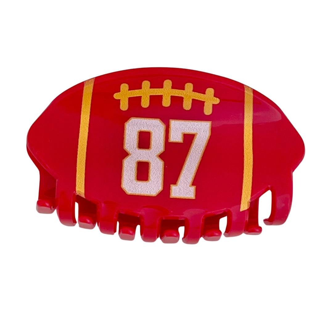 We Love 87 Football Claw Clip | Revel Boutique