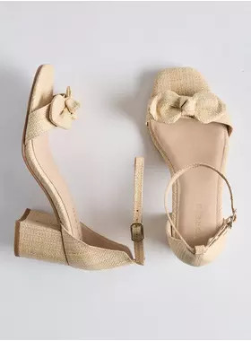 Two Piece Bow Block Heel  (WW) | Torrid (US & Canada)