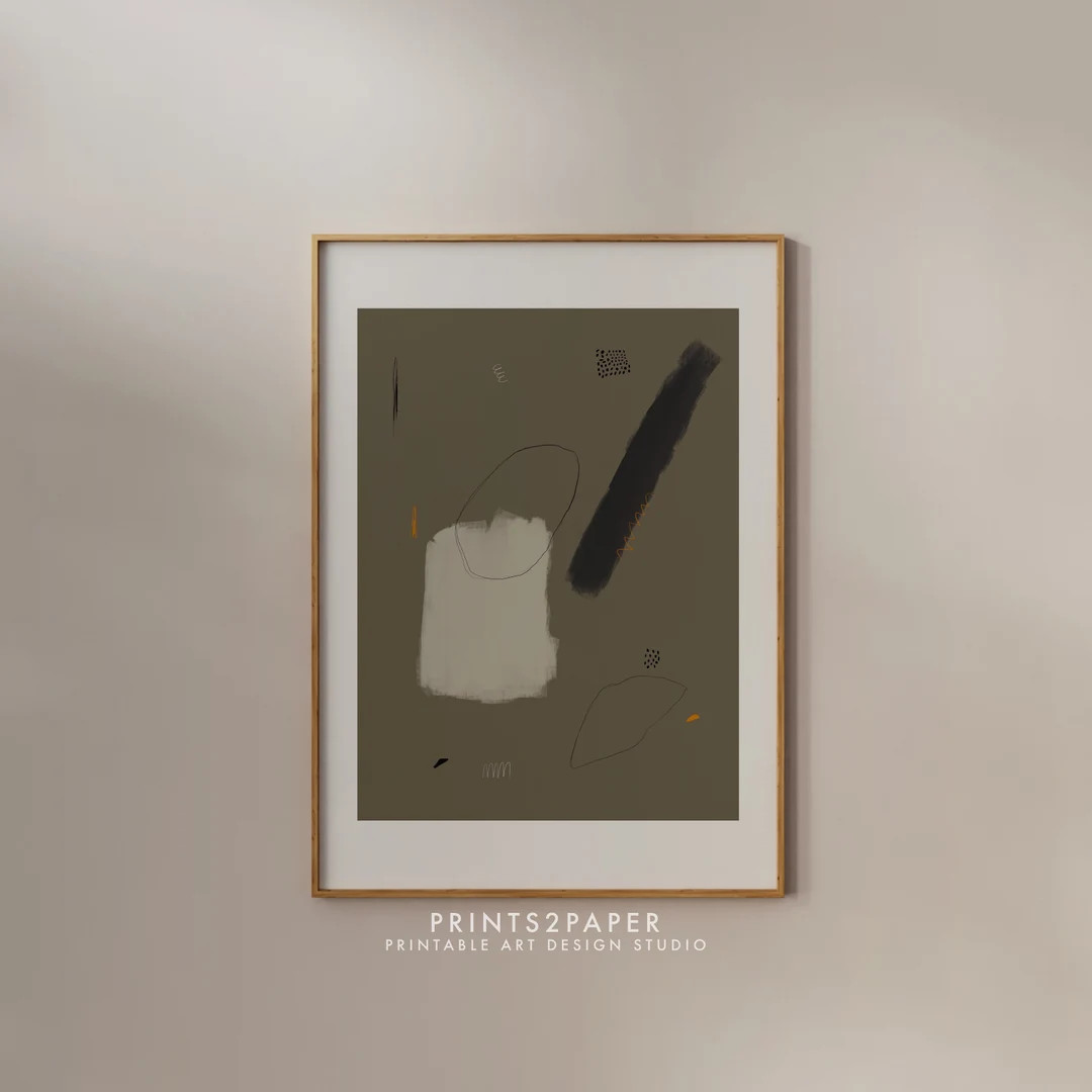 Neutral Abstract Art Print, Shape Abstract Art, Printable Art, Gallery Wall Art, Minimal Prints, ... | Etsy (CAD)