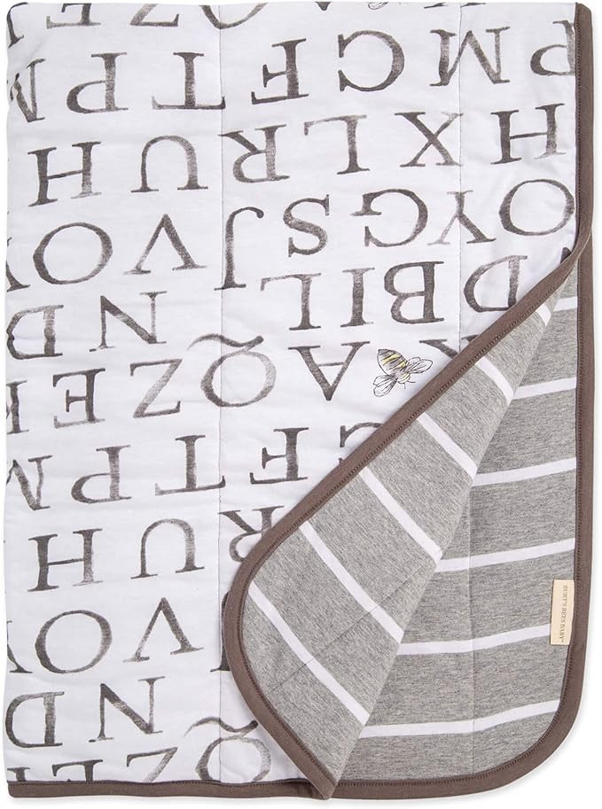 Burt's Bees Baby - Reversible Blanket, Nursery, Stroller & Tummy-Time Organic Jersey Cotton Quilt... | Amazon (US)