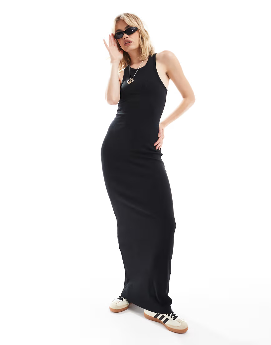 COLLUSION tank top maxi dress in black | ASOS (Global)
