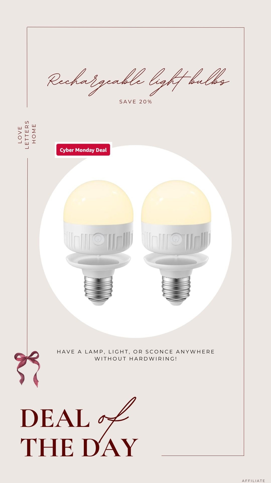 Black Friday and Cyber Monday deal on Amazon! 

I have these in my wireless sconces and the perfect solution for having a light anywhere you want! 

@amazon #ad #founditonamazon #WinterFavorites2025

#LTKSaleAlert #LTKHoliday #LTKHome