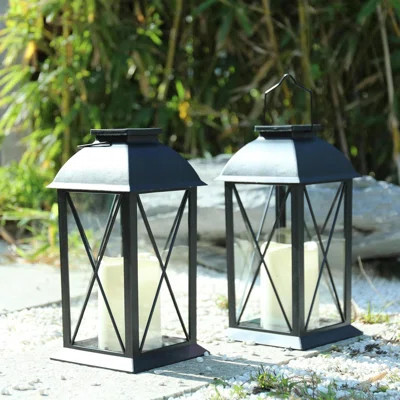 2 Pack Solar Umbrella Hanging Lanterns - Waterproof Decorative Outdoor Lights For Patio Garden Table Party | Wayfair North America