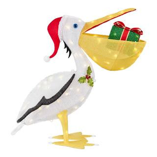 3 ft. Coastal LED Pelican Holiday Yard Decoration | The Home Depot
