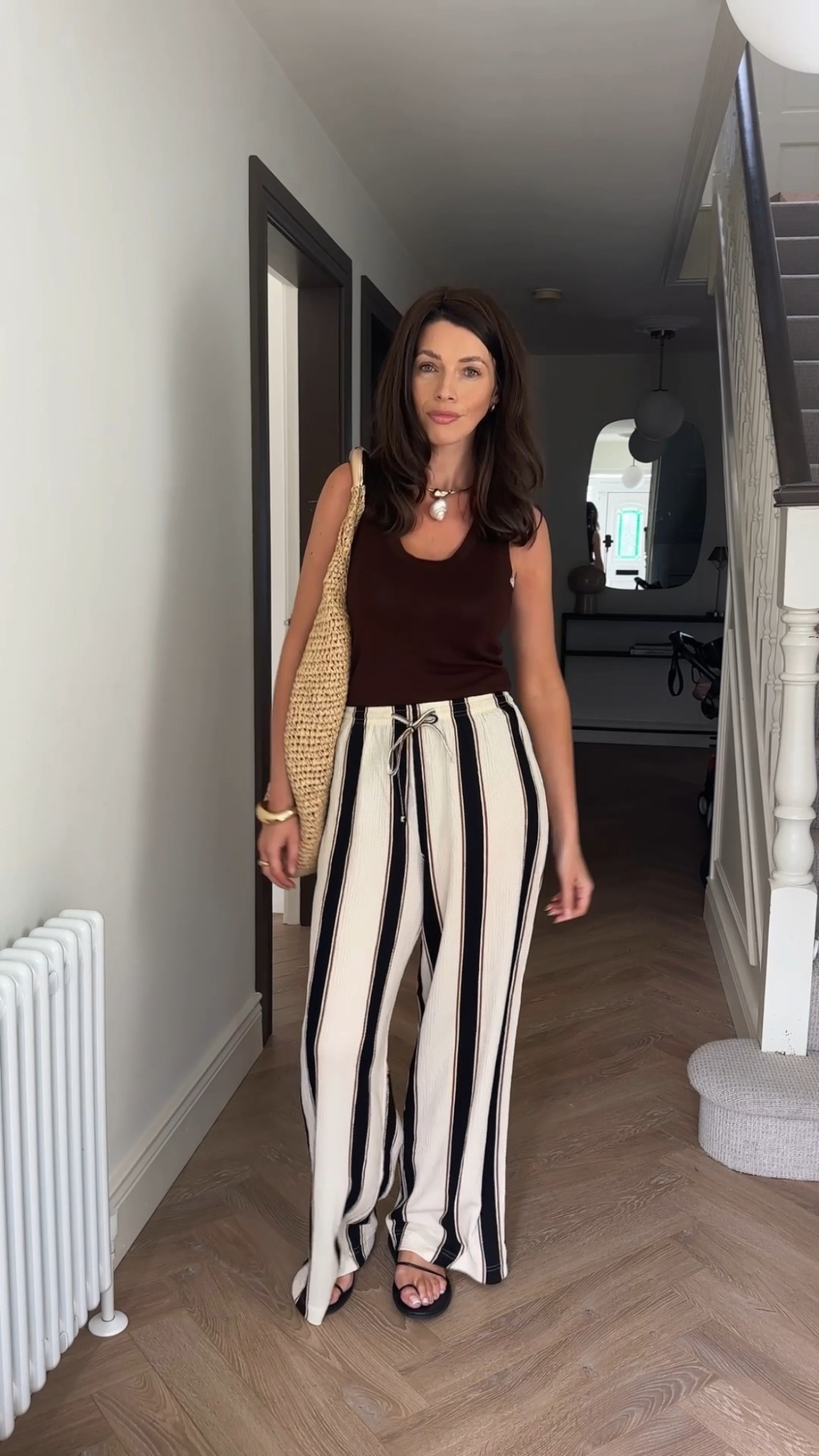 H&M stripe linen trousers 🤍☀️

#LTKsummer #LTKeurope #LTKAroundTheWorld