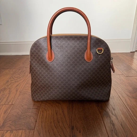 Authentic Vintage Celine Macadam Dome Satchel | Poshmark