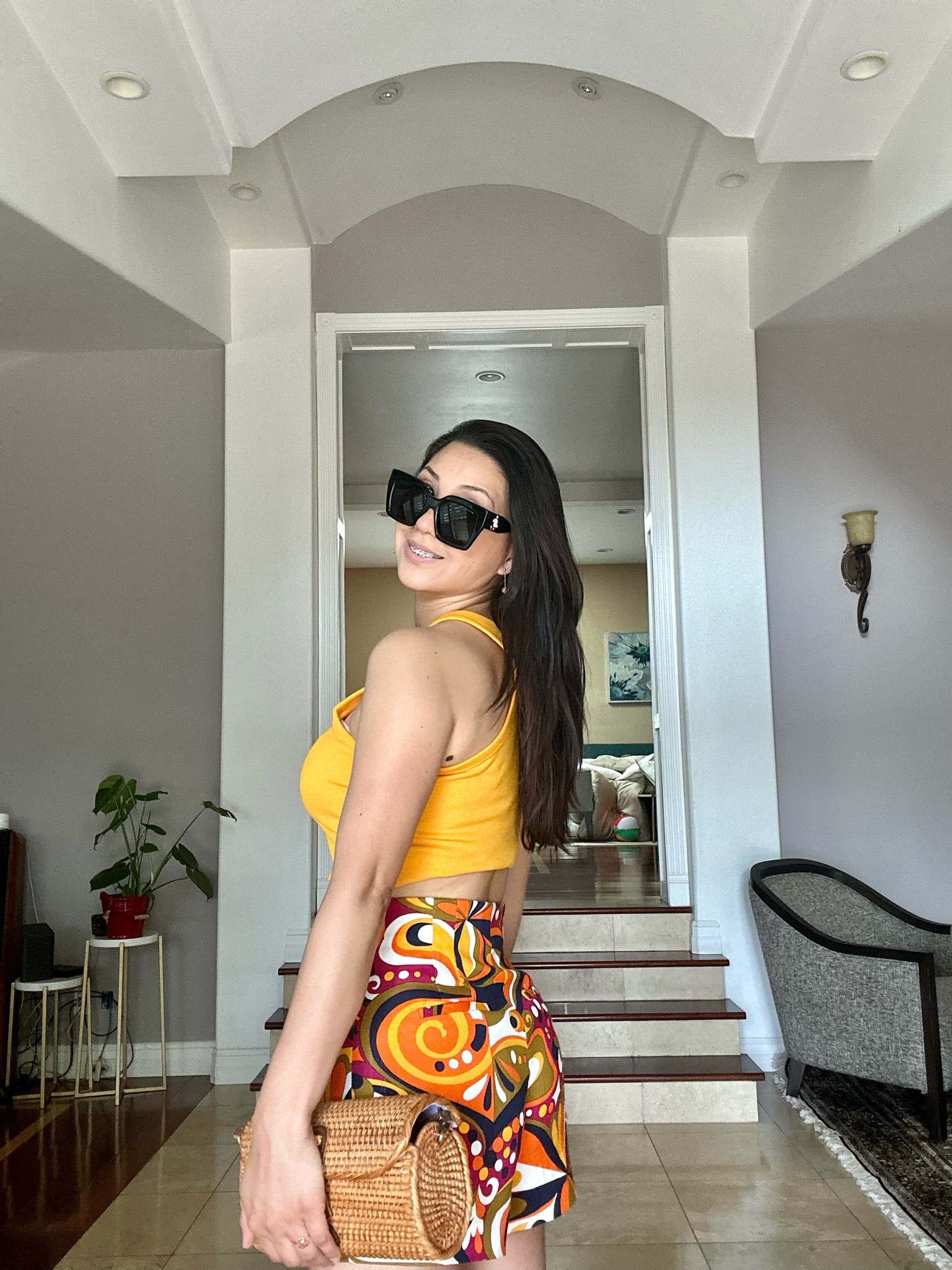 Finally summer is here. 
I am wearing a beautiful shorts from Zara, unfortunately could not find a similar one. However I am posting info of my sunglasses, shoes, tops and handbag 😊😊

#LTKBacktoSchool #LTKFind #LTKunder100