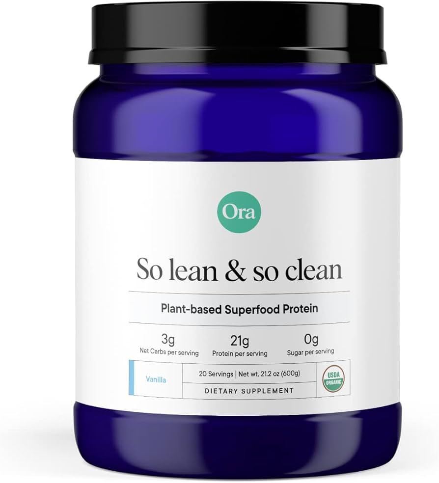 Ora Organic Vegan Protein Powder - 21g Plant Based Protein Powder for Women and Men | Keto Friend... | Amazon (US)