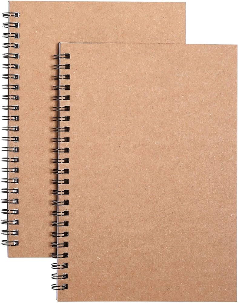 DENSET Spiral Notebooks College Ruled, Lined For Memo Diary Journal, Wirebound Notepads 100 Pages... | Amazon (US)