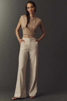 Joe's Jeans Linen Blend Clean Trousers | Anthropologie (US)