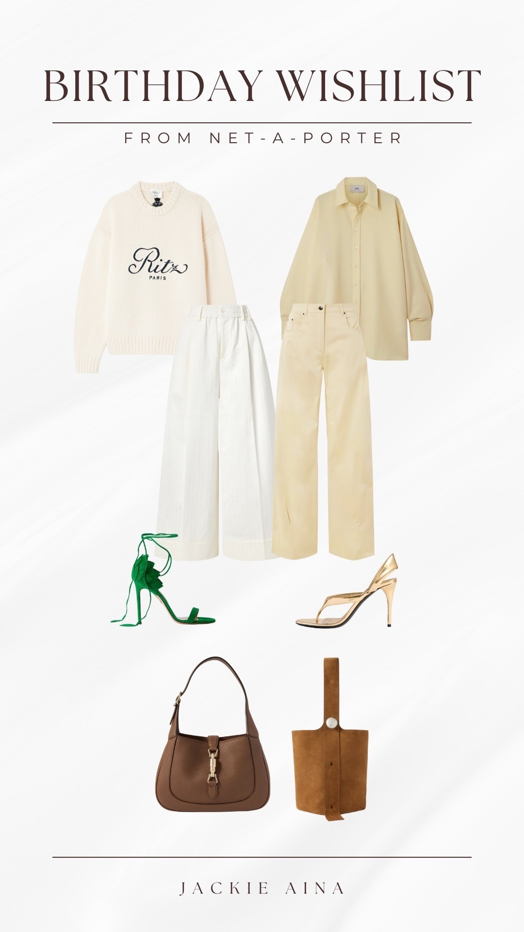 Birthday wishlist items from Net-a-Porter!

#LTKWorkwear #LTKShoeCrush #LTKStyleTip