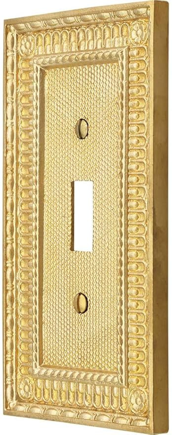 Pisano Single Toggle Switch Plate in Polished Brass | Amazon (US)