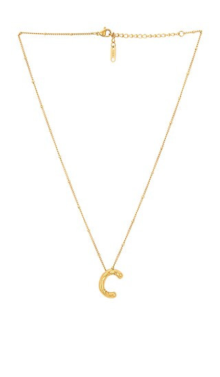 Letter Necklace in Gold | Revolve Clothing (Global)