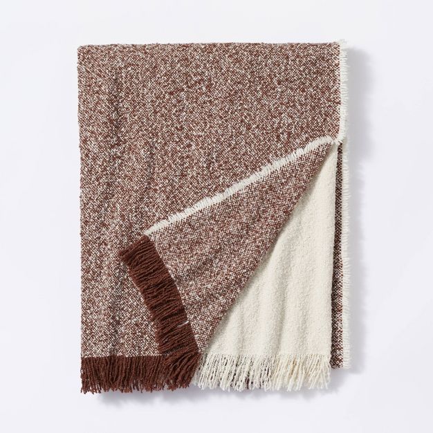 Color Block Boucle Throw Blanket - Threshold™ designed with Studio McGee | Target
