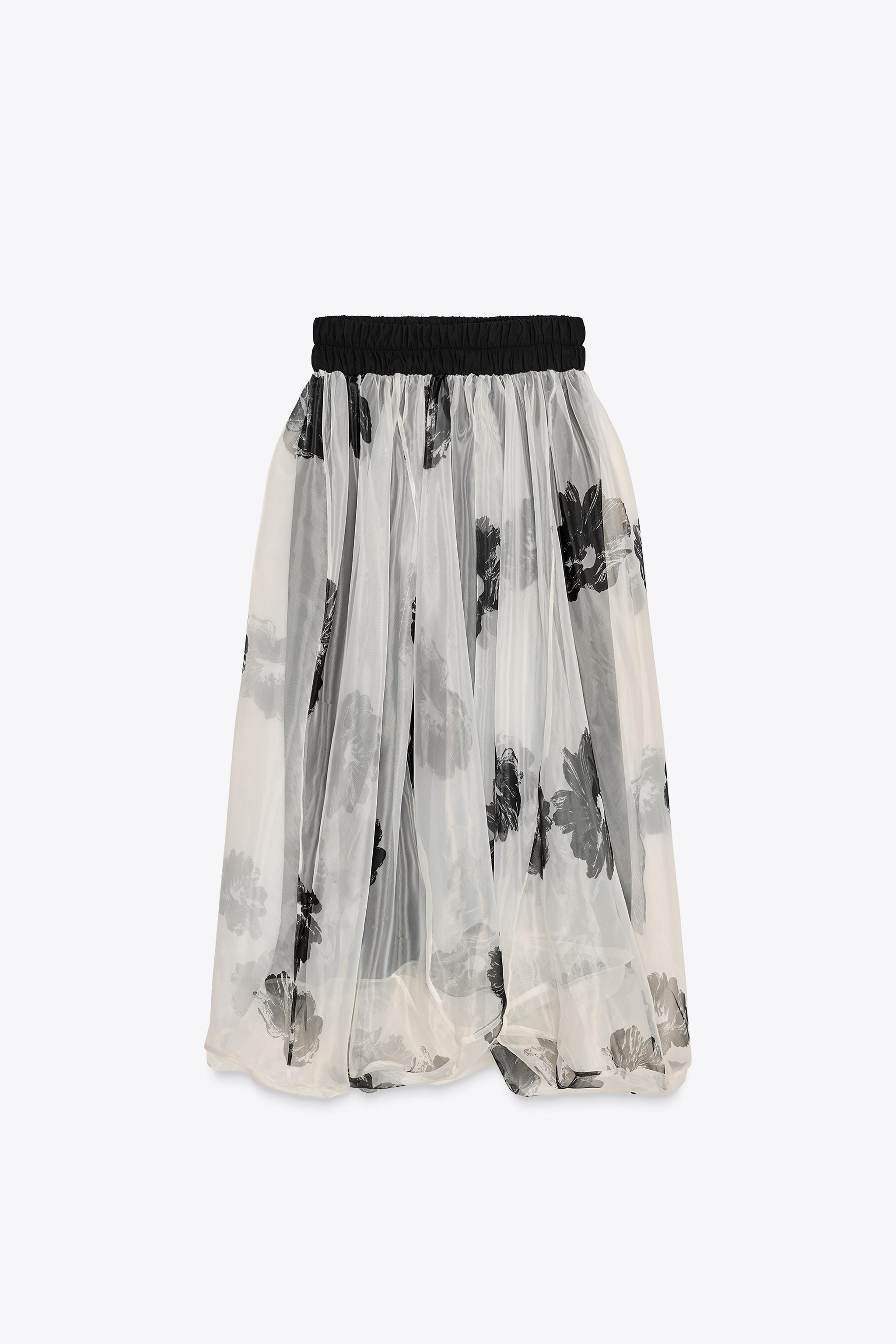 ZW COLLECTION PRINTED ORGANZA DRESS | Zara UK