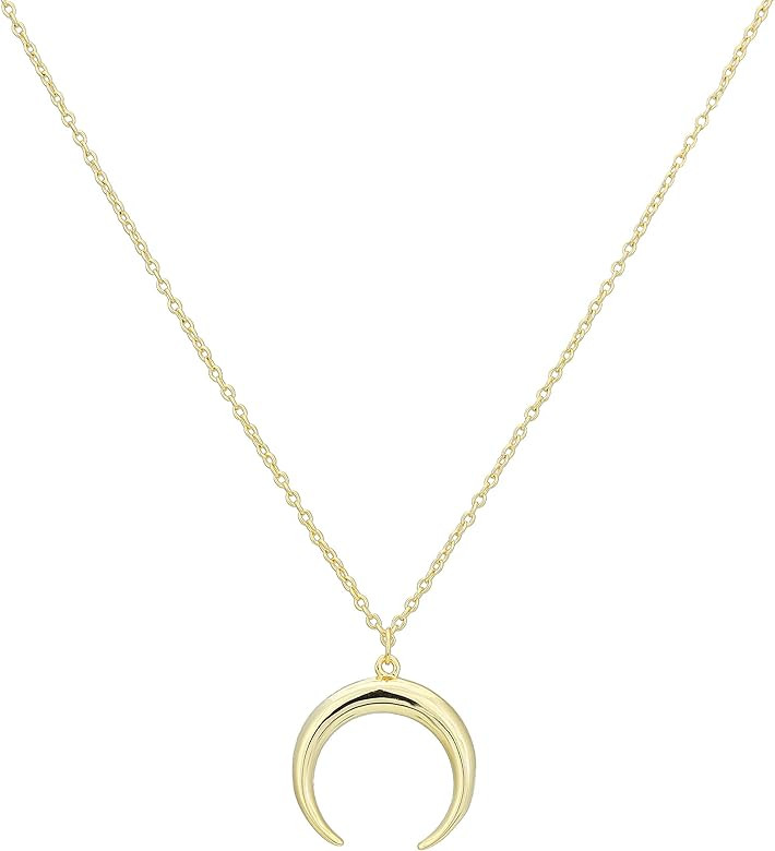Moon Necklace for Women Gold Necklaces for Women - 18K Gold - Crescent Moon Necklace - Half Moon ... | Amazon (US)