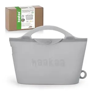 Haakaa Silicone Microwave Steamer & Steriliser Bag, 70oz/2000ml Large Capacity Reusable Steaming ... | Amazon (US)