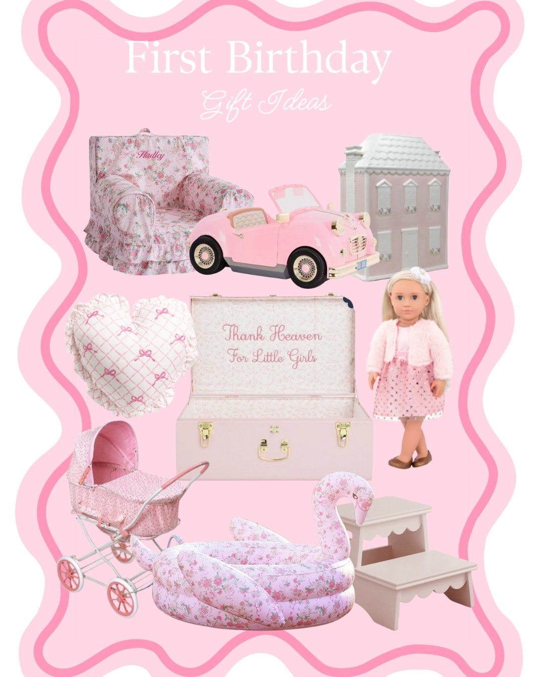 First birthday little girl gift ideas! Loveshackfancy baby doll car keepsake trunk thank heavens for little girls 

#LTKBaby #LTKParties #LTKKids