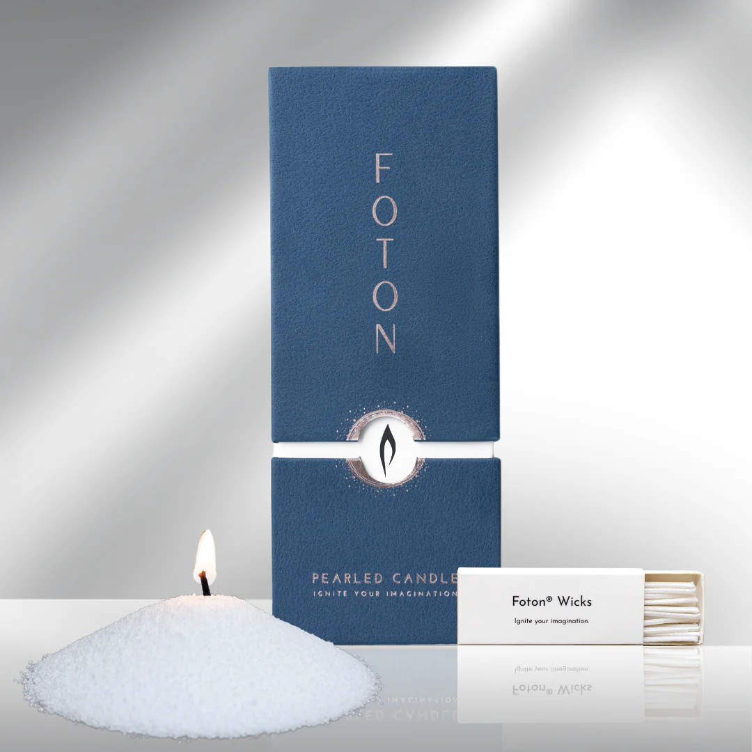 The Original 18 oz - Unscented White | Foton Pearled Candle