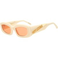 Poppy Lissiman Women's Stevie Square Sunglasses in Cream Peach | END. Clothing | End Clothing (US & RoW)
