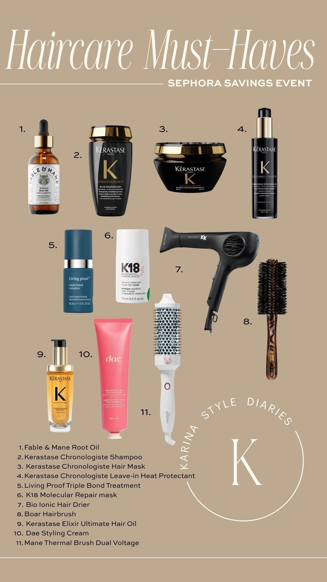 My tried and true Sephora hair products, I restock on these the most and using the Sephora sale to stock up! Use code SPRINGSALE for up to 30% off!

#LTKselfcare #LTKSaleAlert #LTKBeauty