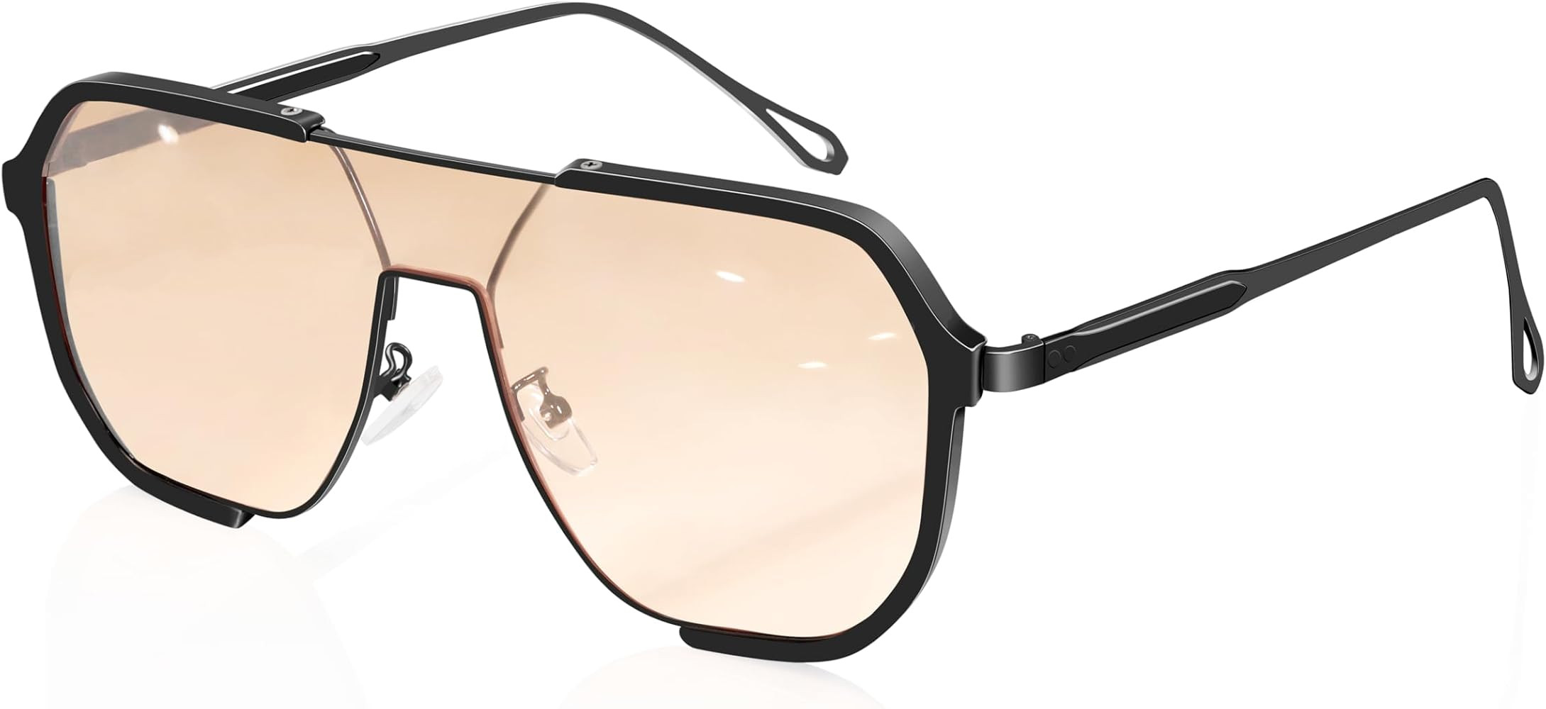 Rmerom Retro Oversized Square Aviator Sunglasses for Women Men, 2025 Fashion Vintage Trendy Large... | Amazon (US)