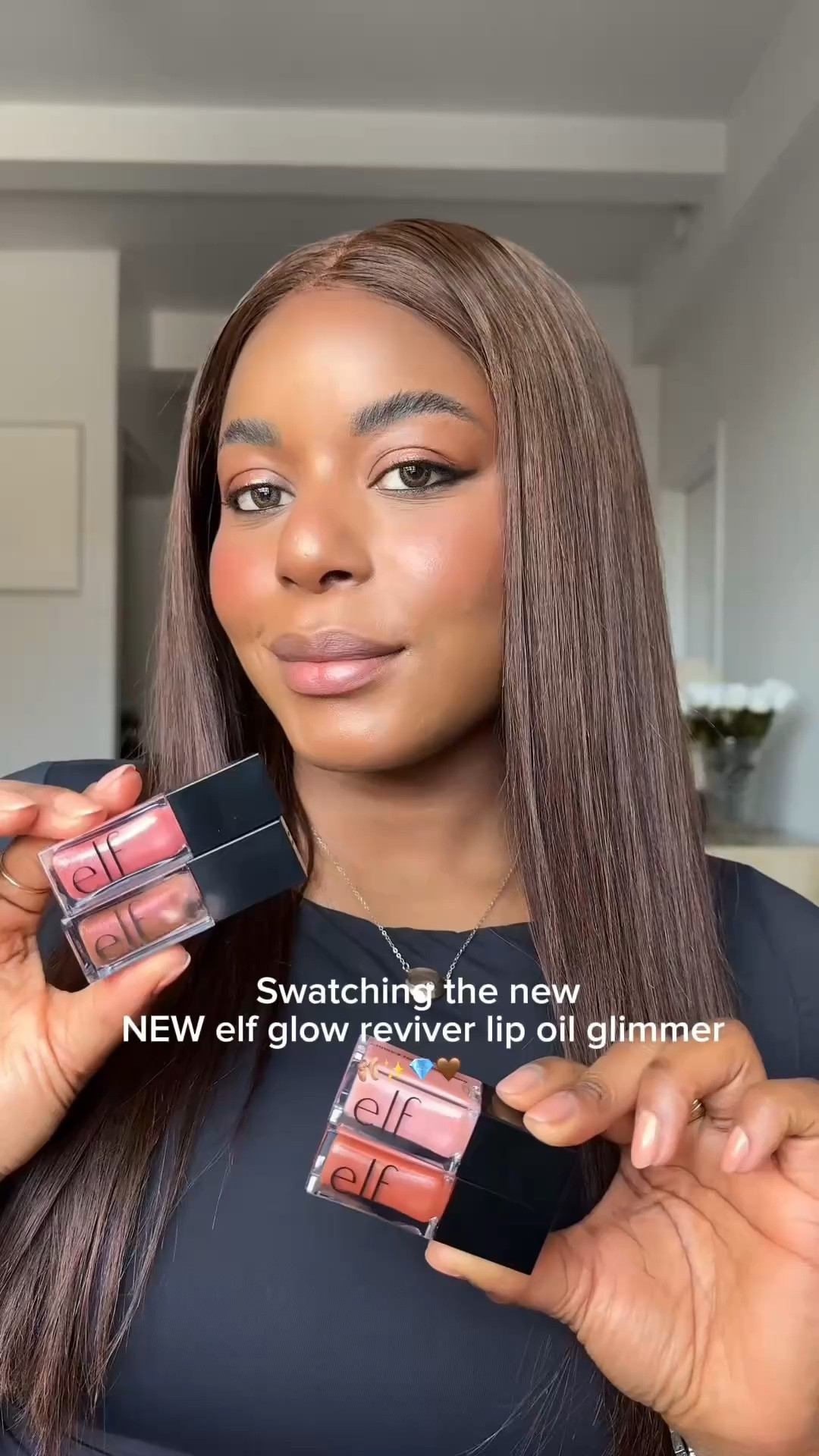 Swatching these e.l.f. Cosmetics lip glosses! Obsessed with these glittery glow reviver lip glosses. So fun and perfect for the trending Y2K frosted lip trend … For more links to gallery wall, date night outfits, winter denim, sunday hoodie, vacation outfits beach, work outfits, resort wear, winter outfits women, business casual, follow me on LTK! ✨

#LTKfindsunder50 #LTKbeauty #LTKVideo