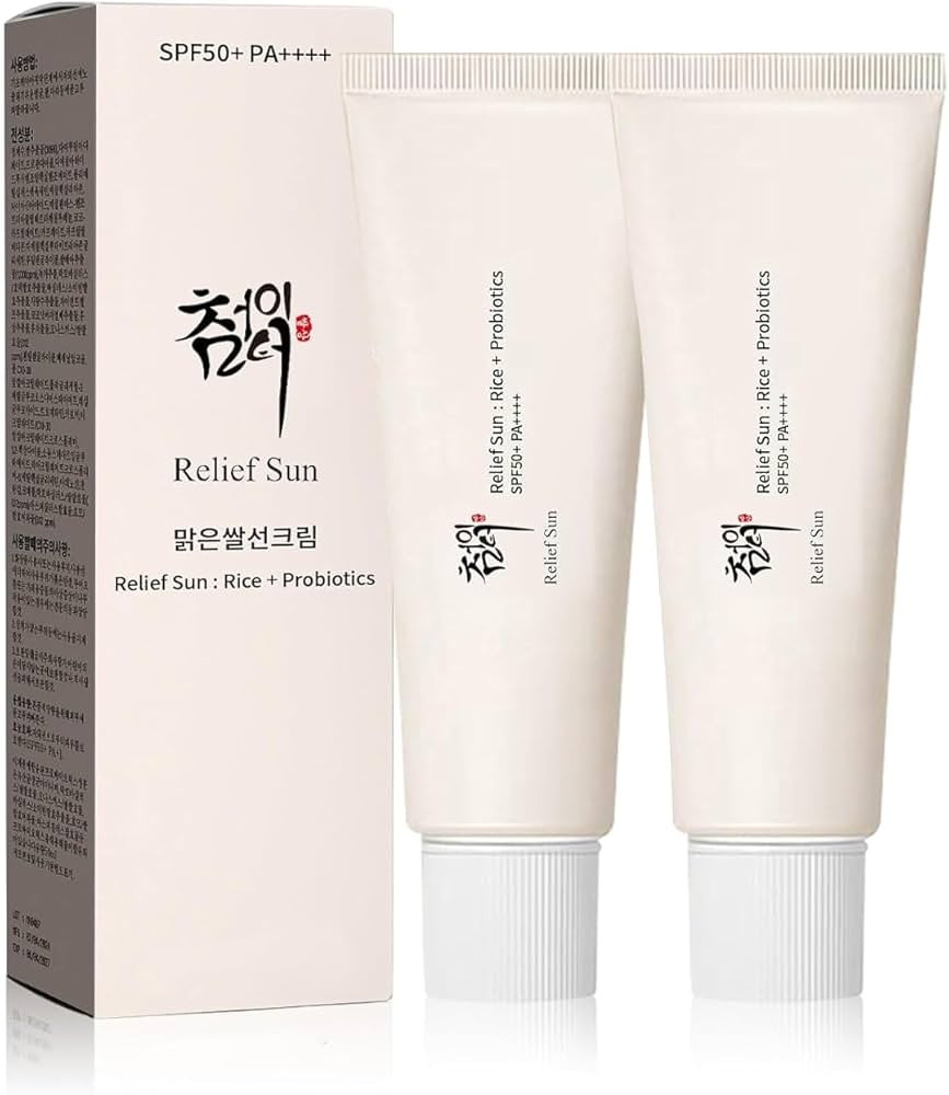 Organic Korean sunscreen SPF50+, PA++++ Riceand Probiotics | Korean Skin Care Solution for All Sk... | Amazon (US)