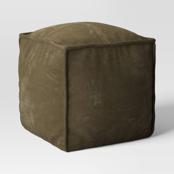 Costa Cotton Velvet Pouf with Removable Fill - Threshold™ | Target