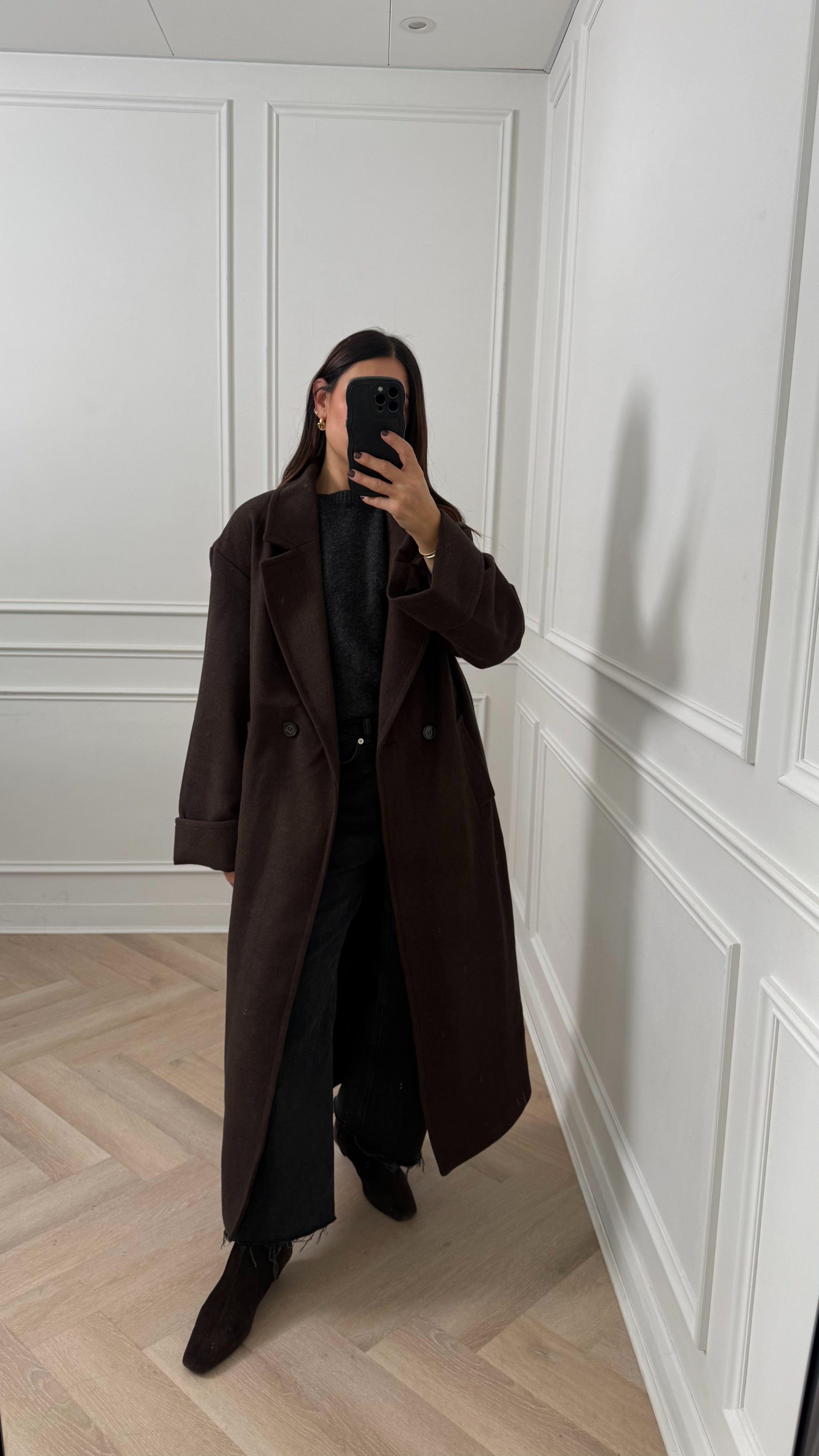 WAT The Brand Wool Relaxed Coat 🤎 

 #LTKuk #LTKwinter #LTKstyletip