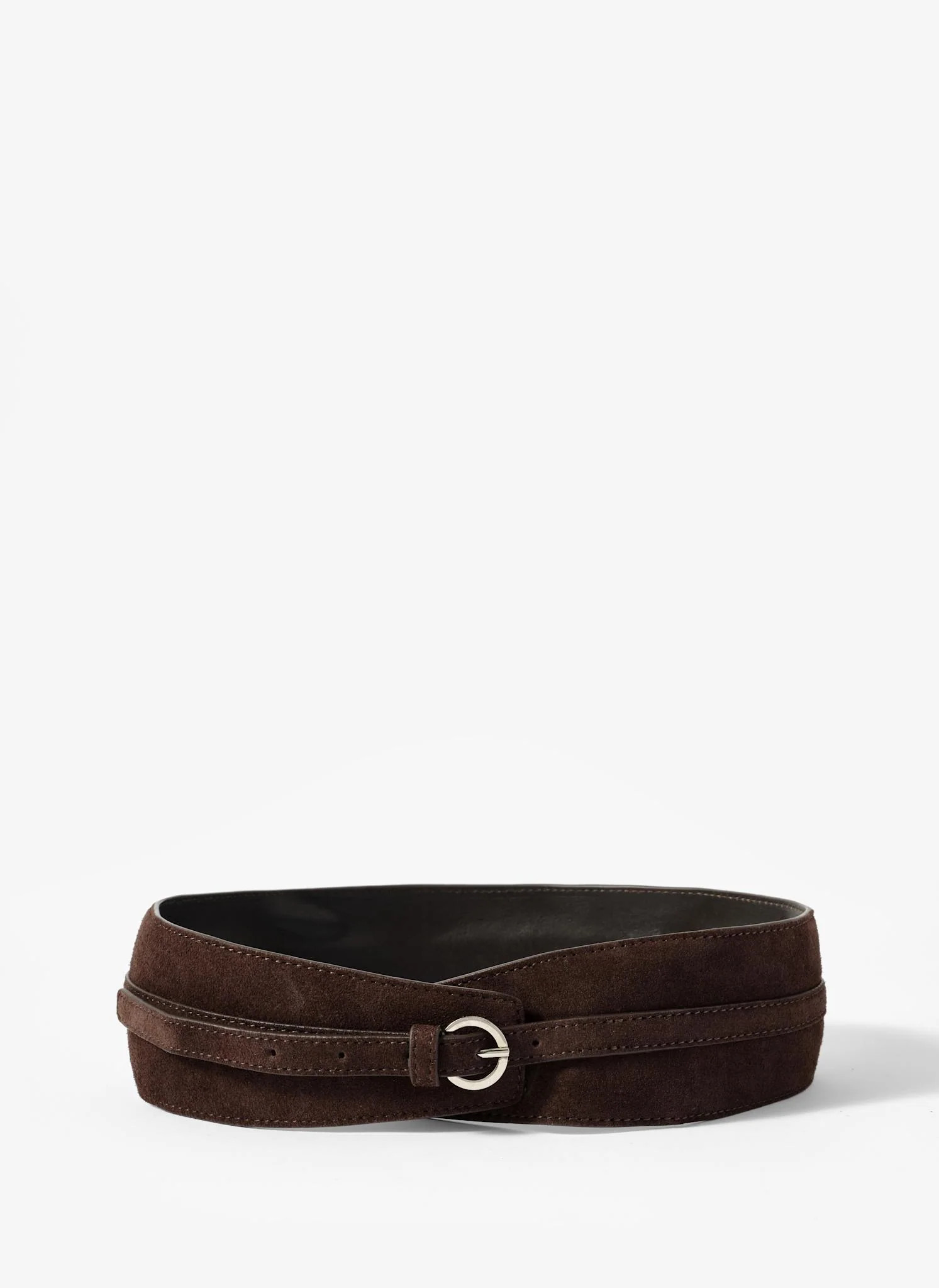 Brown Suede Wide Belt | Mint Velvet - US