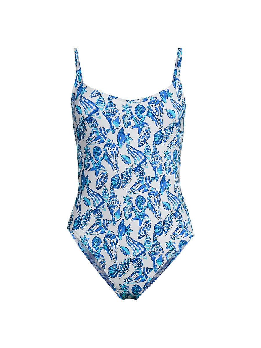Women's Lima Shell One-Piece Swimsuit - Resort White Shell Collector - Size 6 | Saks Fifth Avenue