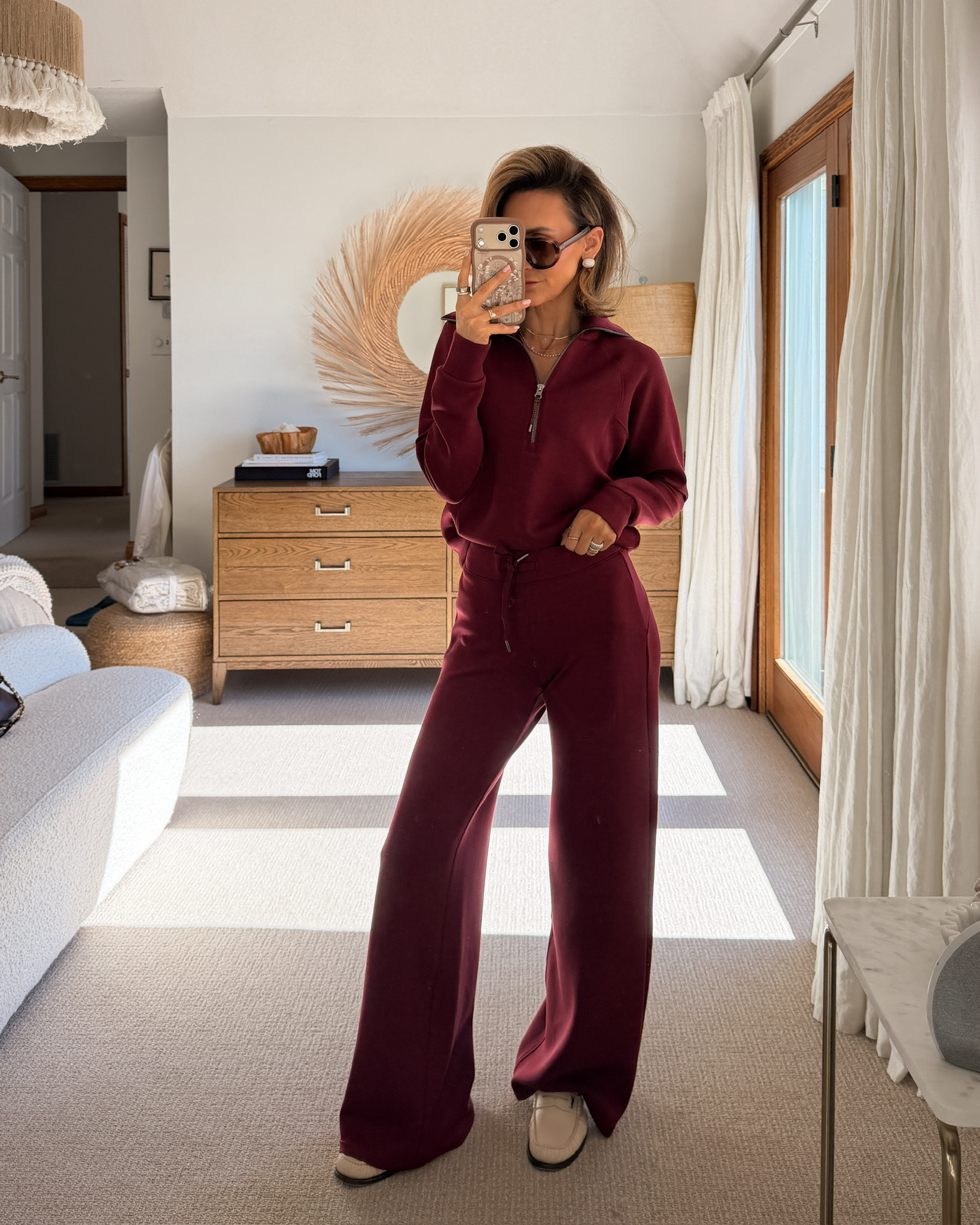 Loving this new color in the air essentials for travel, kids drop off, and feeling comfy but looking polished. Wearing a xs on both pieces.

#LTKootd #LTKmomlife #LTKSeasonal